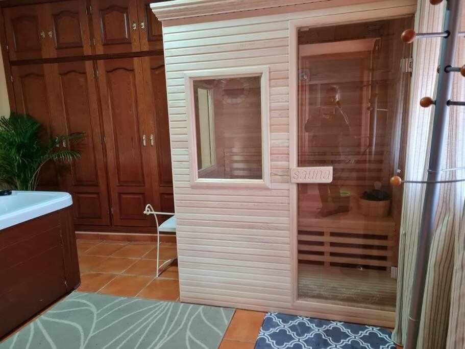 Casa Rural Con Jacuzzi, Sauna, Barbacoa Y Barra Cabeza la Vaca Luaran gambar